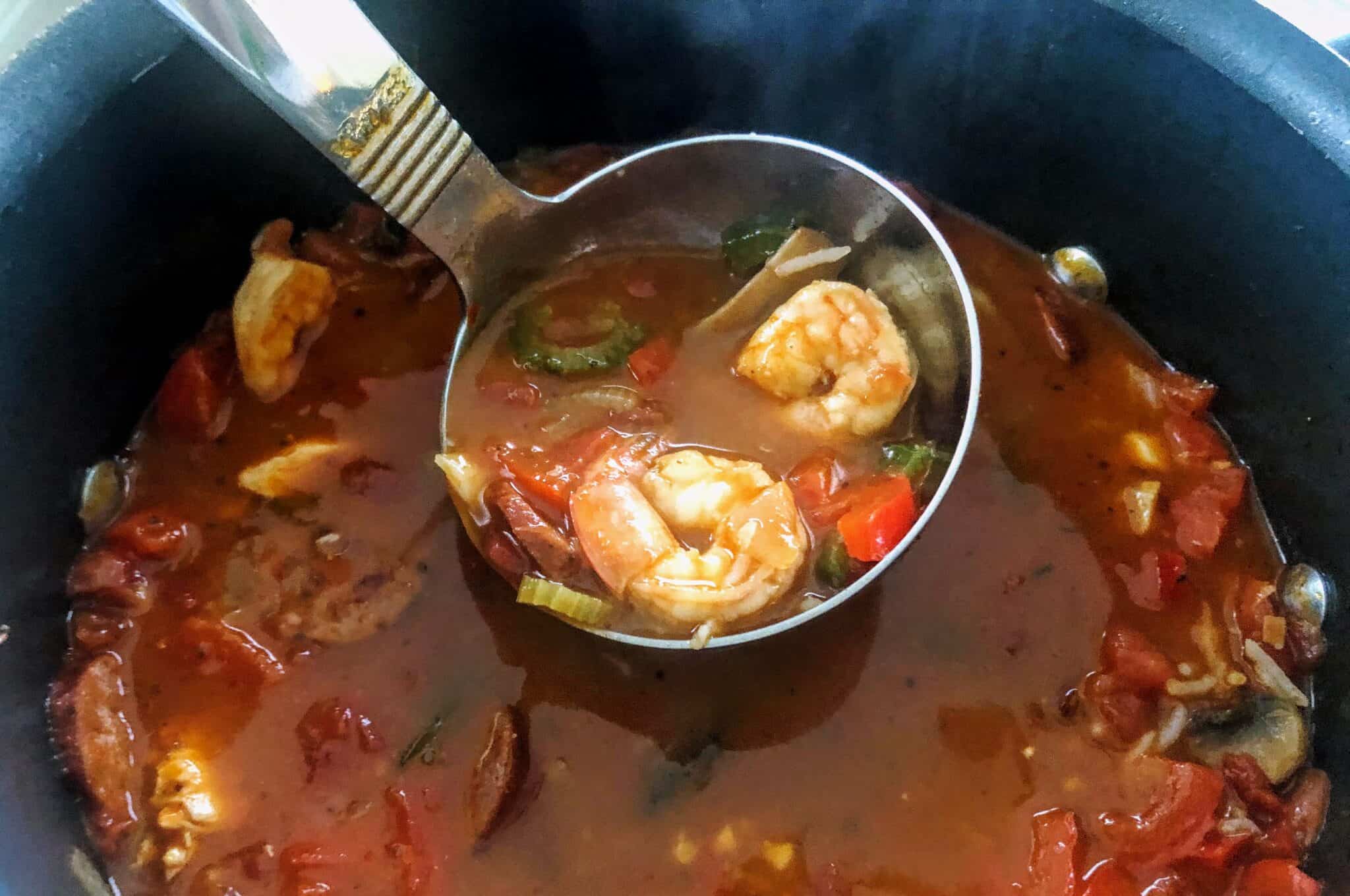 Easy New Orleans Gumbo with chicken, shrimp, and sausage Abundance