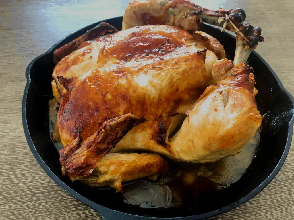 simple whole roasted chicken