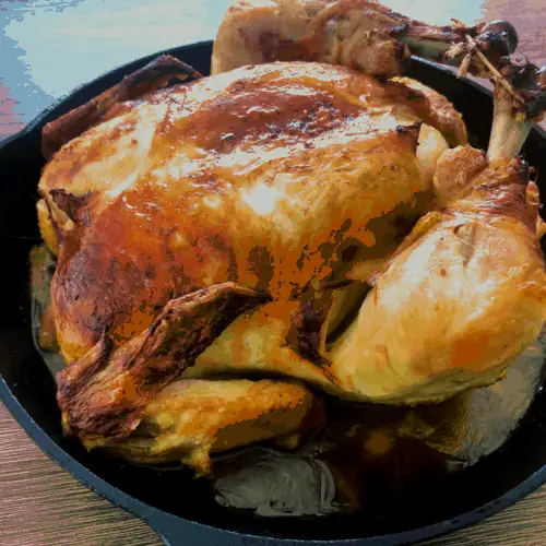 simple whole roasted chicken