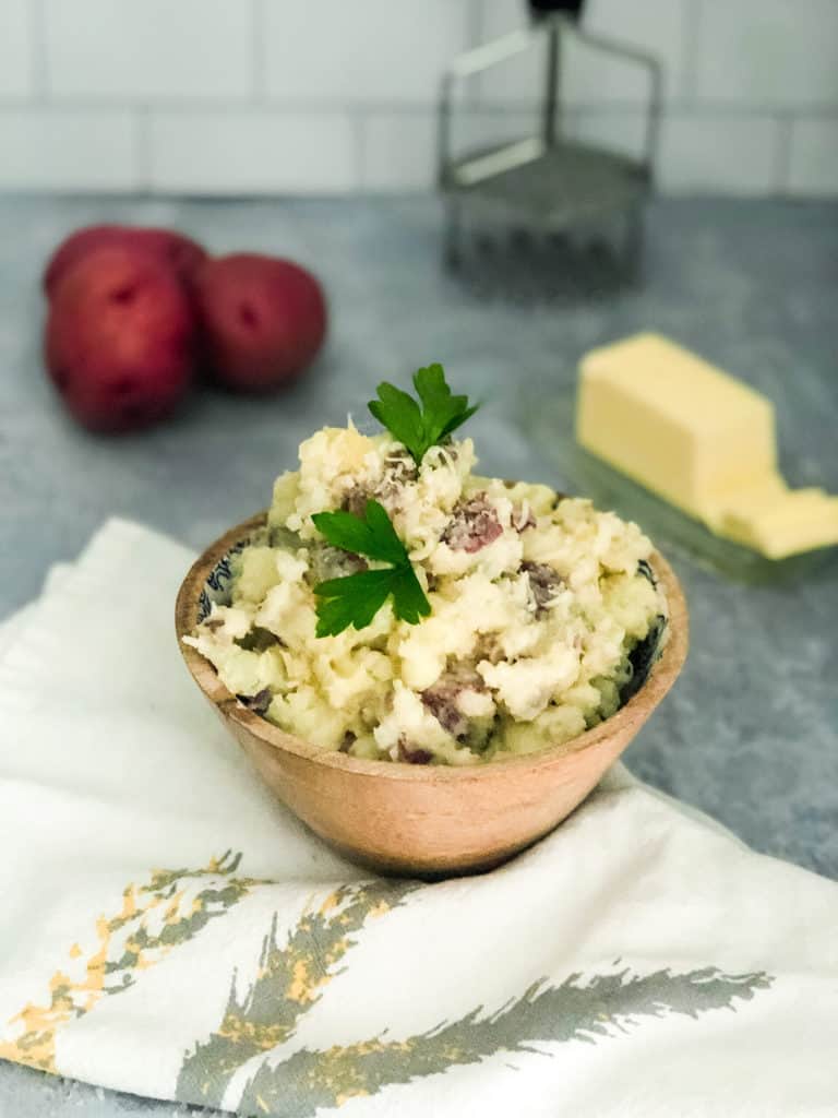 garlic parmesan mashed potatoes