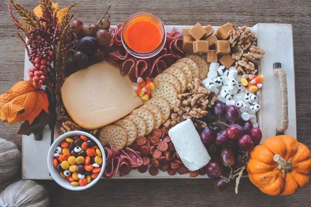 halloween themed charcuterie board