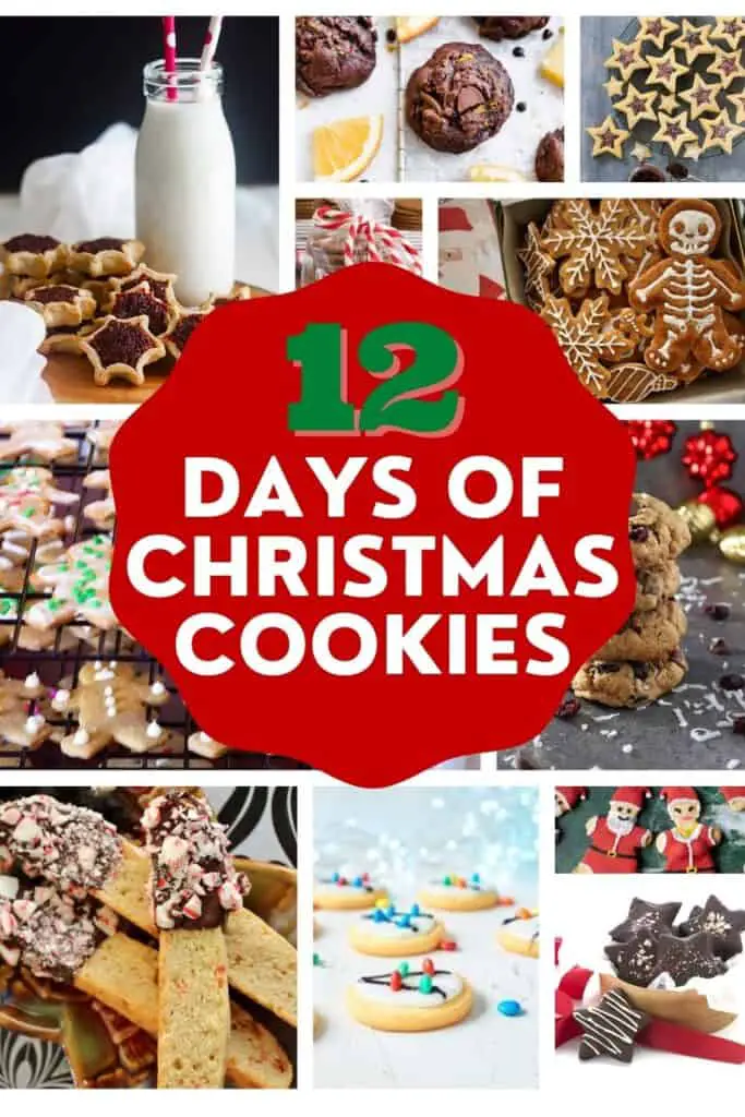12 days of christmas cookies pin