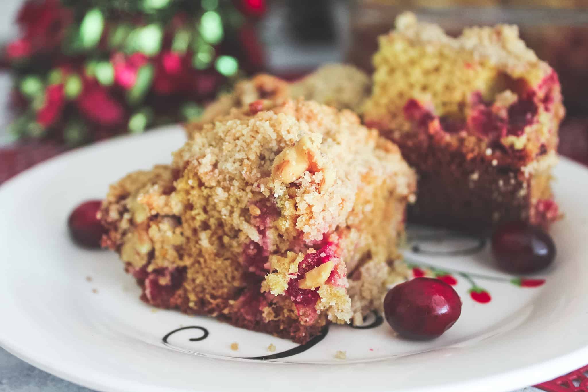 christmas cranberry orange coffee cake