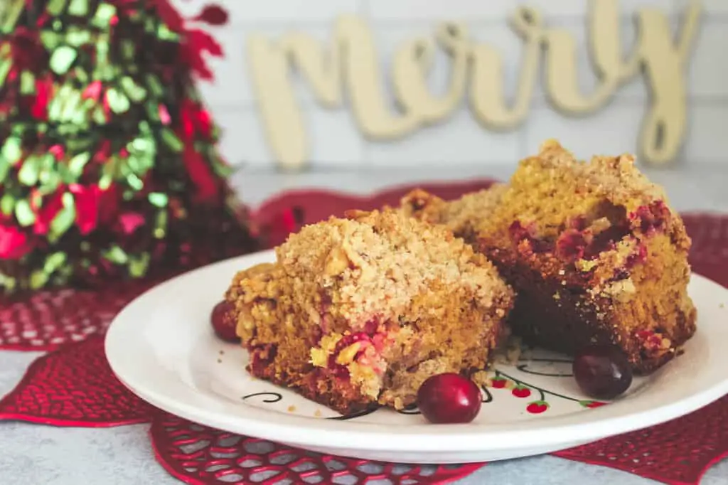 christmas cranberry orange coffee cake