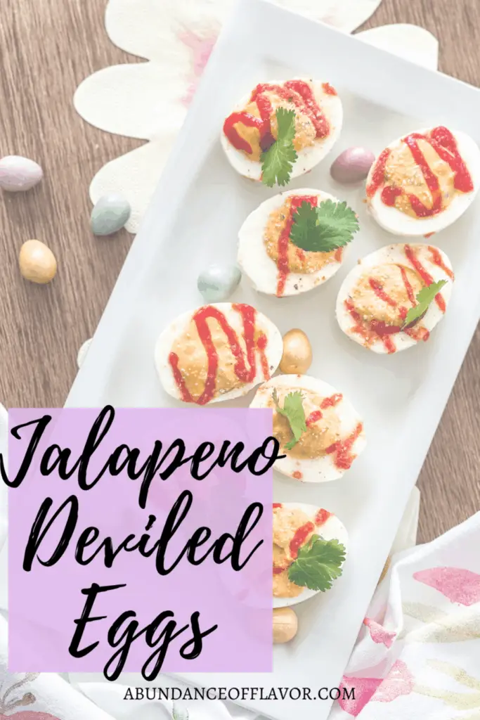 Spicy Jalapeno Deviled Eggs - Abundance of Flavor