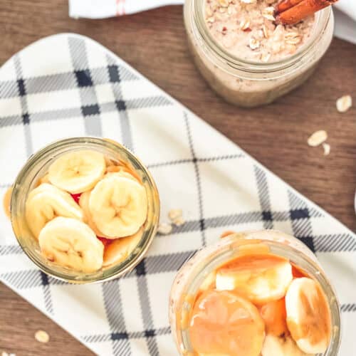 pb banana overnight oats