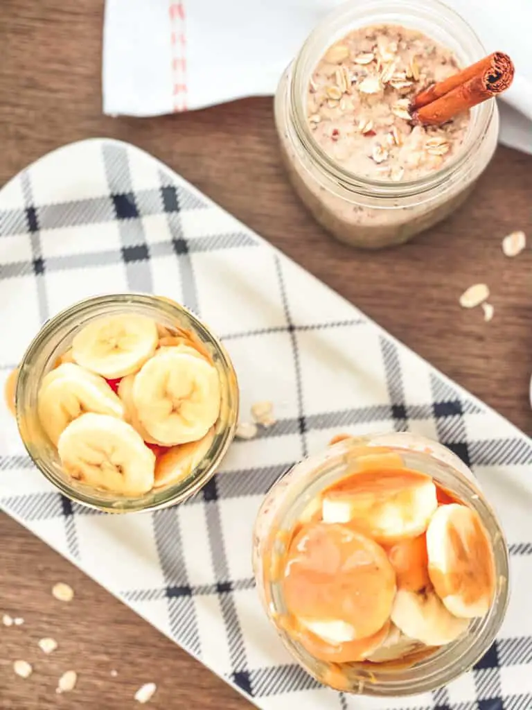 pb banana overnight oats