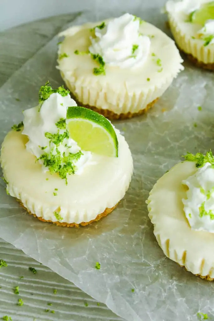 mini key lime cheesecakes