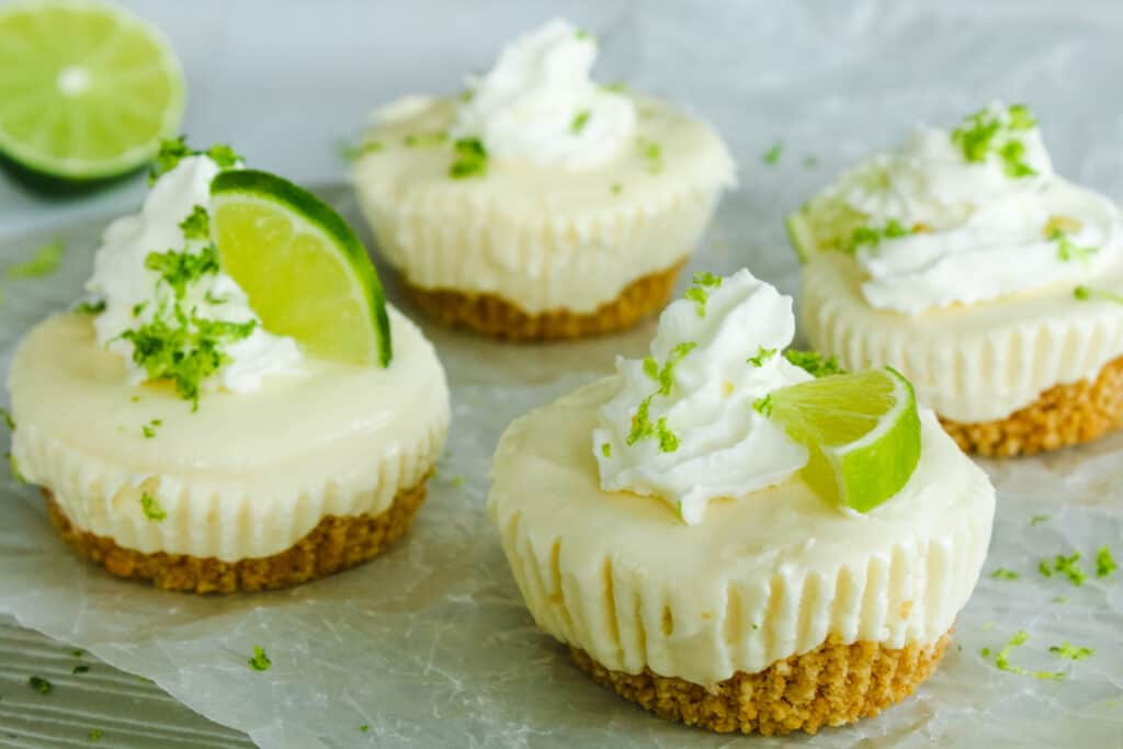 mini key lime cheesecakes