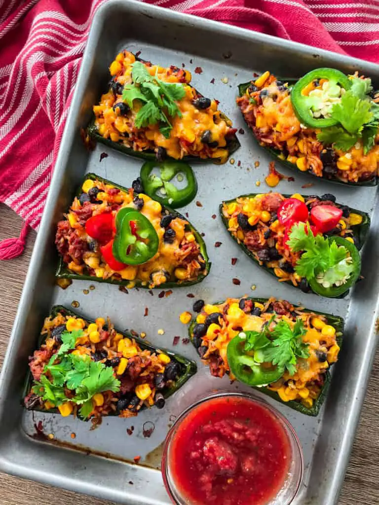 chorizo stuffed poblano peppers