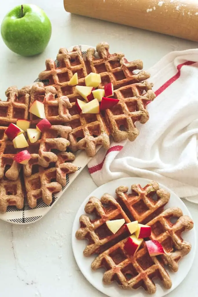 apple fritter waffles