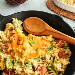 Cheesy Broccoli & Rice Skillet Casserole