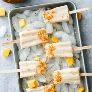 mango coconut ice cream bars