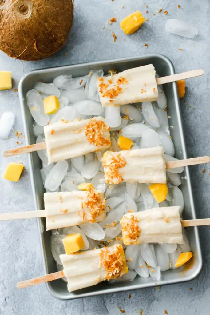 mango coconut ice cream bars