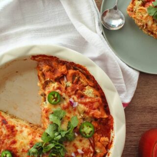 chicken tamale bake with masa