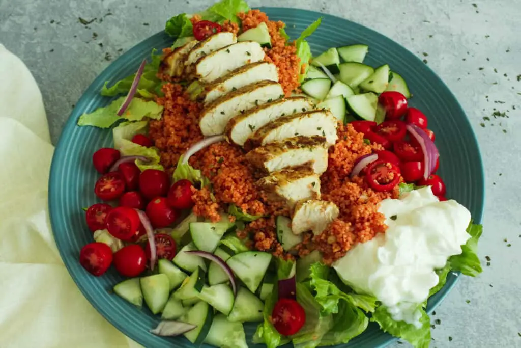 Moroccan Chicken Couscous Salad Bowls