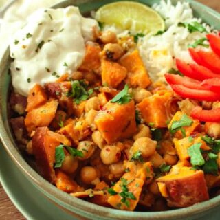 sweet potato thai curry bowl