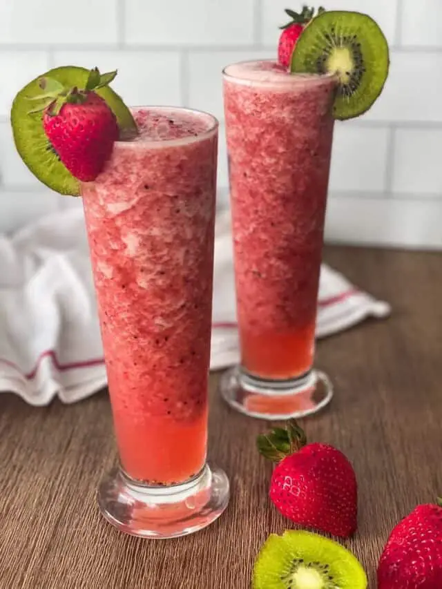 Strawberry Kiwi Slushies