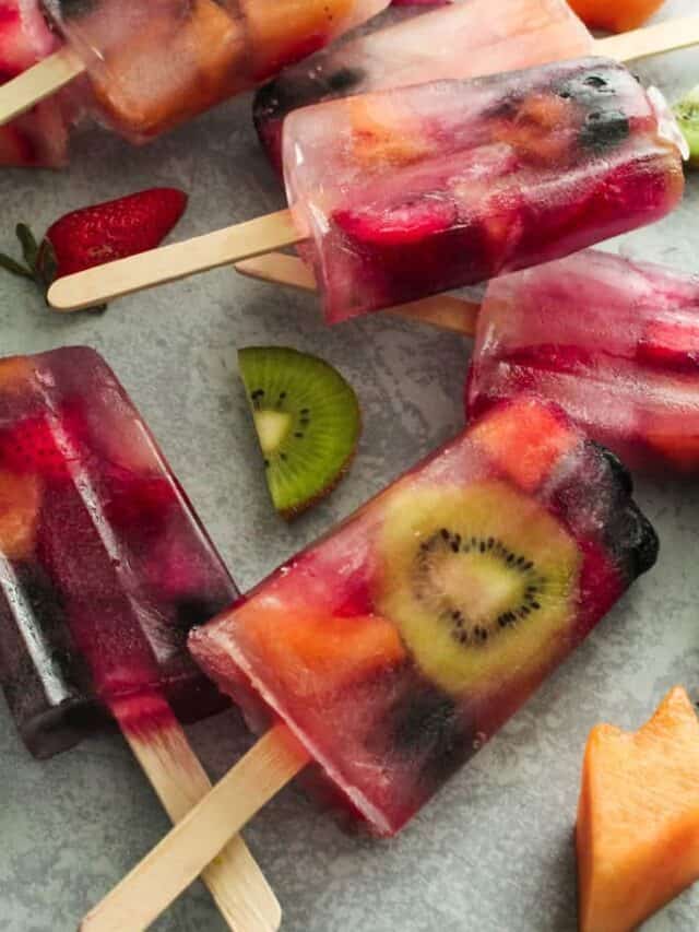 Fresh Fruit Popsicles