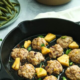 Pineapple Teriyaki Chicken Meatballs